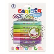 Fabric Glitter Glue Paint Pen Set, Assorted, 6pk, Neon